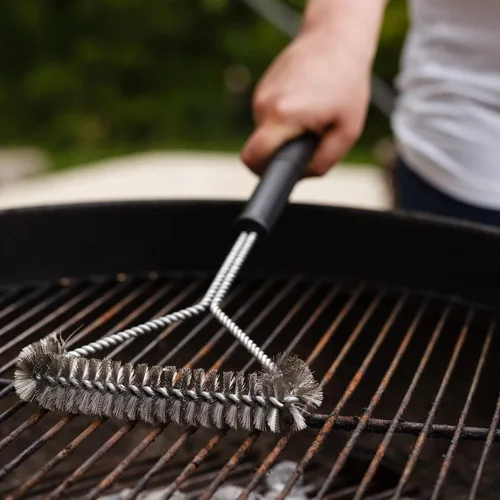 Miniatura 6 de Chef Craft Select - Cepillo para parrilla de barbacoa, 18 pulgadas, acero inoxidable/negro