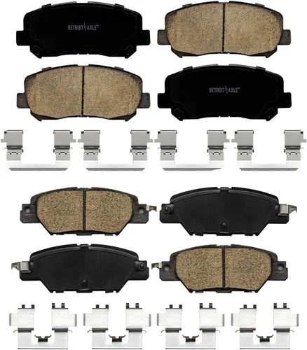 Miniatura 5 de Detroit Axle - Pastillas de freno para Mazda CX-5 2016-2024, pastillas de freno de cerámica delanteras y traseras con repuesto de hardware 2017 2018