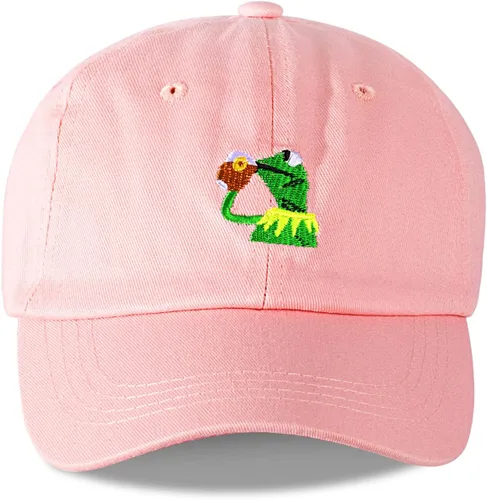 Miniatura 18 de Gorra de béisbol bordada Kermit The Frog ajustable, unisex, clásica, para papá