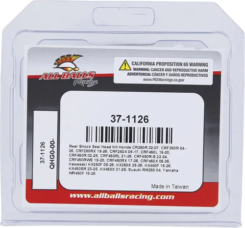 Miniatura 4 de All Balls Racing Kit de sello de amortiguador trasero compatible con/reemplazo para Honda Crf250R 04-19, CRF250X 2006-17, CRF450R 02-08, 2017-19