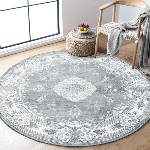 Miniatura 99 de Alfombra Verde MUJOO de 8'x10', Alfombras de Área para Sala de Estar, Alfombras Lavables, Alfombra Grande de Área, Alfombra Boho de Área de 8'x10