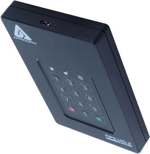 Miniatura 2 de Apricorn 500GB Aegis Fortress L3- FIPS Nivel 3 Validado USB 3.0 Unidad portátil cifrada por hardware (AFL3-500)