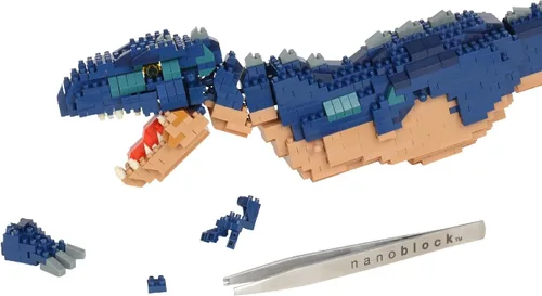 Miniatura 7 de nanoblock - Dinosaurs - Dinosaurio Deluxe Edition Giganotosaurus, kit de construcción de la serie Advanced Hobby