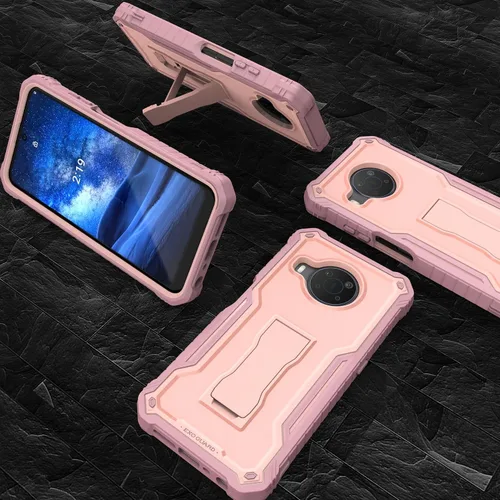 Miniatura 6 de ExoGuard Funda para Nokia X100, funda de goma a prueba de golpes de cuerpo completo con protector de pantalla de vidrio templado con soporte
