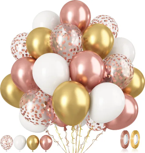 Miniatura 13 de Paready Globos de Frozen, 60 Piezas Globos de 12 Pulgadas Morado Azul Blancos y de Confeti de Nieve de Látex para Niñas Suministros de Fiesta Morado