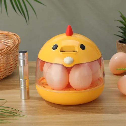 Miniatura 8 de Abaodam Incubadoras para incubar huevos, pequeña incubadora de huevos de pollo con control automático de temperatura y vista de 360°, criador
