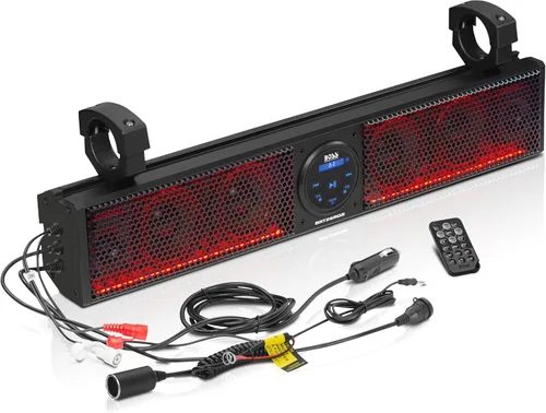 Miniatura 5 de BOSS Audio Systems SB18BRGB ATV UTV Sistema de barra de sonido – 18 pulgadas de ancho, clasificación IPX5 resistente a la intemperie, audio