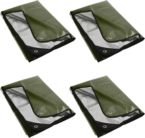 Miniatura 18 de RedSwing Manta de Supervivencia de Servicio Pesado, Lona Térmica de Emergencia Impermeable, Mantas Reflectantes Multiusos Aisladas para Todo Tipo