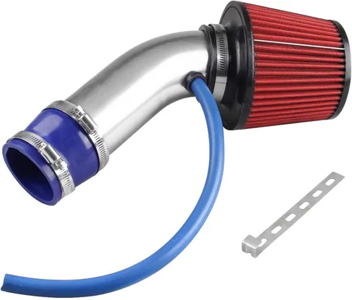Miniatura 7 de Sporacingrts Tubo de admisión de aire frío, 76mm 3 pulgadas Kit universal de filtro de aire de rendimiento para automóvil, filtro turbo de entrada