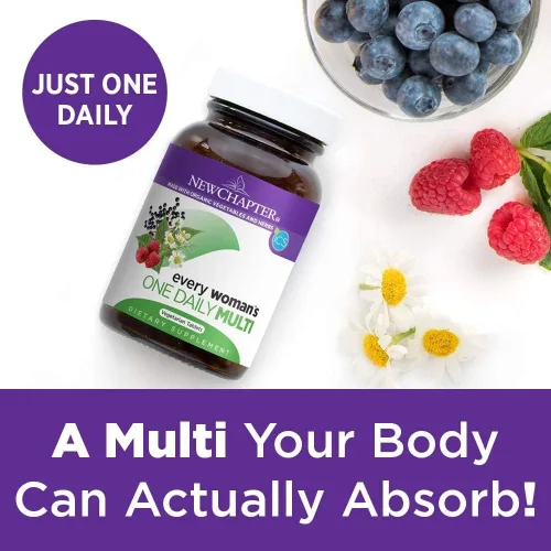 Miniatura 5 de New Chapter Every Woman's, One Daily Multi, Tabletas multivitamínicas, 306, 24 unidades, 1, 1