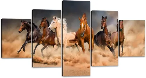 Miniatura 49 de 5 piezas de pintura sobre lienzo ardiente de fénix dibujado en estilo heráldico fuego fénix arte de pared vintage impresiones obras de arte arte