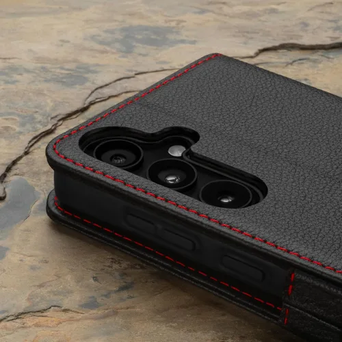 Miniatura 5 de TORRO Funda compatible con Samsung Galaxy S24 FE 5G – Funda de piel premium tipo cartera con función atril y ranuras para tarjetas