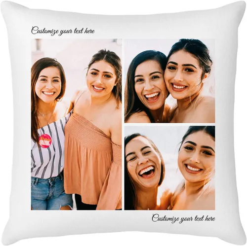 Miniatura 18 de Easycosy Almohada personalizada con texto de imagen, funda de almohada con foto, regalos personalizados para parejas, funda de cojín con foto, 4