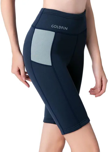 Miniatura 6 de GoldFin - Traje de neopreno corto para mujer de 2 mm, traje corto de neopreno para deportes acuáticos, surf, buceo, natación, kayak