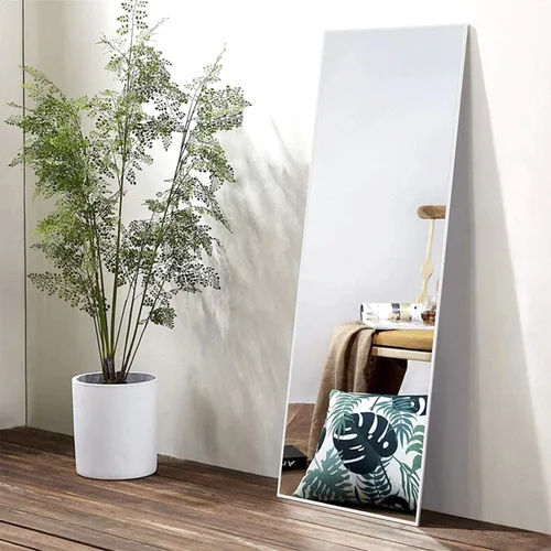 Miniatura 11 de KIAYACI - Espejo para pared de cuerpo completo, espejo para dormitorio o vestidor, se puede colocar de pie, colgado o apoyado contra la pared