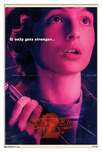 Miniatura 13 de Netflix Stranger Things: Temporada 2 - Póster de pared de Mike, 22.4 x 14.7 pulgadas, versión con marco de madera de Barnwood