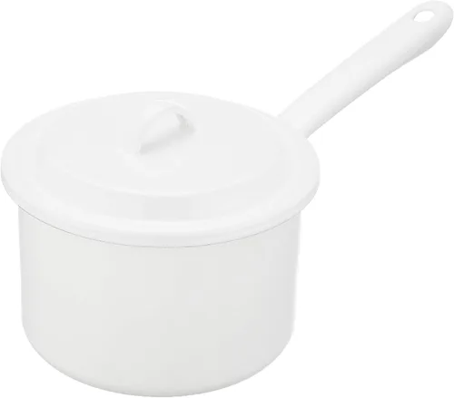 Miniatura 10 de Nichinichi Tools YN-M12 Noda Horo - Sartén para leche con una sola mano para fuego de gas, fabricada en Japón, color blanco, 4.7 pulgadas (4.7 in)