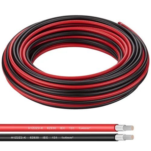 Miniatura 7 de Cable de panel solar Shirbly - 200 pies de cable de cobre estñado en negro, 10AWG (6mm²), cable de extensión solar PV para automotriz al aire libre