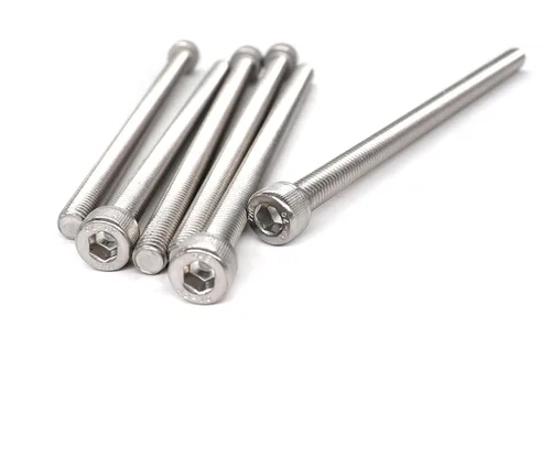 Miniatura 3 de Tornillos hexagonales extra largos de acero inoxidable 304 M3 x 4.331 in - 0.020 in de paso