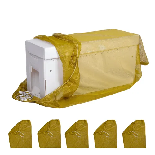 Miniatura 7 de Bolsas de Transporte de Malla para Colmenas de Apicultura Premium, 100% Poliéster, 91 cm x 76 cm, Capacidad de hasta 20 kg, Juego de 2, Ventiladas