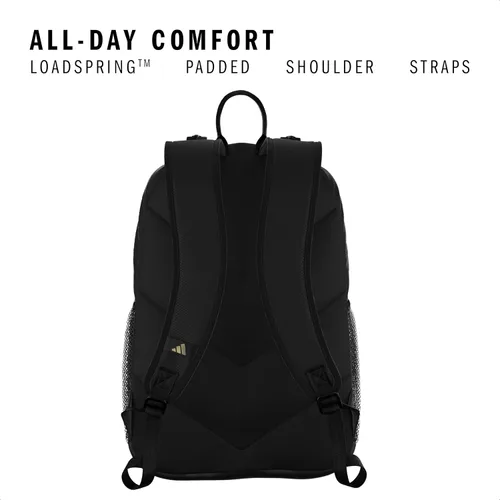 Miniatura 5 de Mochila Excelerator con funda para portátil, bolsa deportiva para hombres y mujeres, Negro/Dorado Metálico, Tamaño único