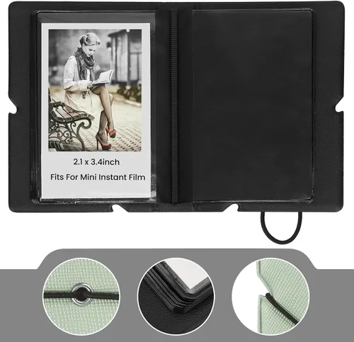 Miniatura 3 de Álbum de fotos mini Lifting con 28 bolsillos para fotos de 2x3 pulgadas, compatible con Fujifilm Instax Mini 7s 8 9 11 25 26 40 50s 90 Evo Z2300