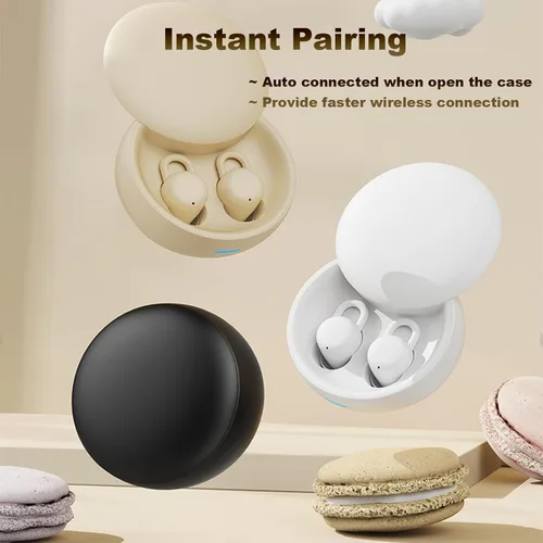 Miniatura 6 de Xmenha Auriculares invisibles para dormir de lado, inalámbricos pequeños y invisibles para pequeños canales auditivos, mini auriculares ocultos