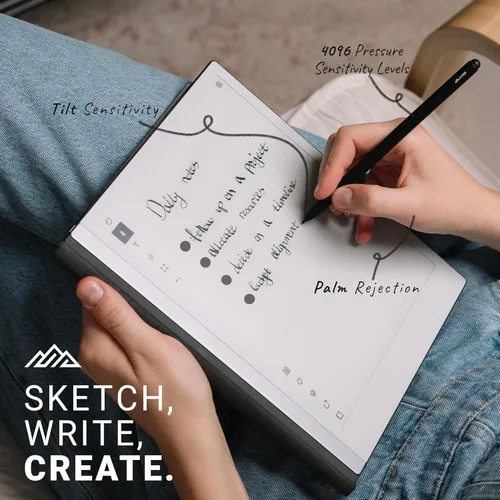 Miniatura 5 de V-Pen EMR Stylus Remarkable 2 bolígrafos de repuesto con borrador digital + 5 puntas Sensibilidad de nivel de presión 4096 y rechazo de palma