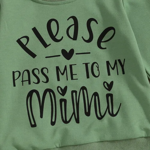 Miniatura 103 de Mandizy Conjunto de ropa de otoño para bebé niña pequeña, sudadera de manga larga con estampado de letras bendecidas, pantalones de camuflaje