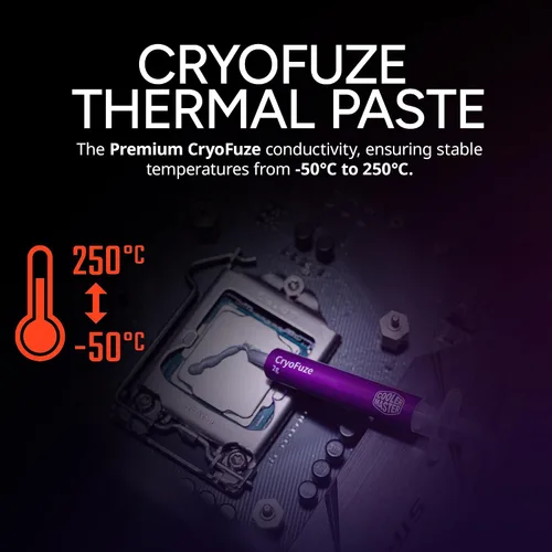 Miniatura 9 de Cooler Master Enfriador de aire de CPU Hyper 212 RGB Black Edition, ventilador SF120R RGB, 4 tubos de calor CD 2.0, negro metálico anodizado, aletas