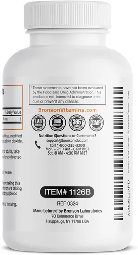 Miniatura 7 de Bronson Vitamina K2 como MK-7 Menaquinona 100 mcg sin OGM, 120 cápsulas