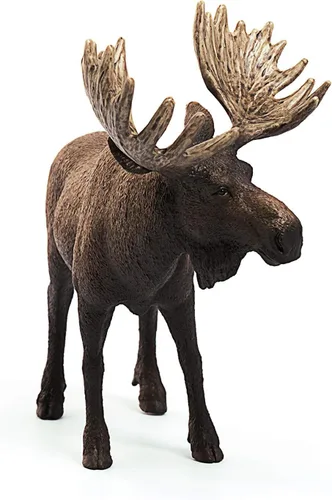 Miniatura 7 de Schleich Wild Life - Figura de alce de toro – Figura de juguete de animales salvajes, duradera para educación y juego imaginativo para niños
