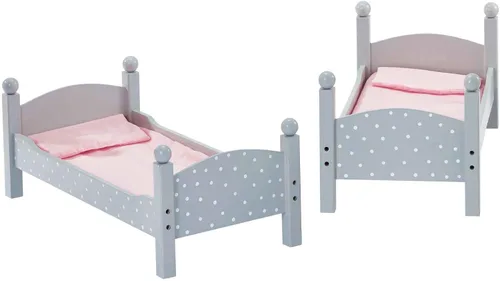 Miniatura 5 de Doble litera Teamson de lunares, de princesa, de 18" , 18", gris