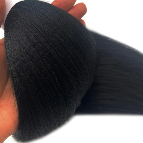 Miniatura 6 de Black Braiding Hair Pre Stretched 16 Inch Black Hair Extensions For Braiding Hypoallergenic Pre-stretched Braiding Hair Natural Knotless Crochet