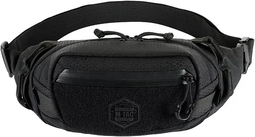 Miniatura 9 de M-Tac Riñonera para hombre - Riñonera pequeña compañera - Cinturón de estilo táctico EDC (negro)