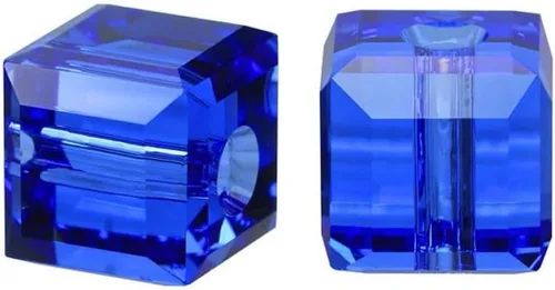 Miniatura 10 de 50 piezas Adabele cuentas austriacas de 6 mm de cristal facetado en cubo amatista sueltas, compatibles con cristales Swarovski Preciosa 5601 SSC611