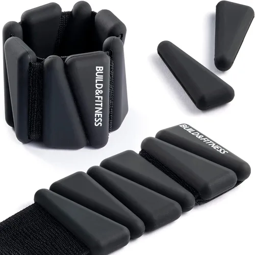 Miniatura 9 de Pulseras y tobilleras ajustables de 2 libras o 4 libras, bandas ajustables para entrenamientos de mujeres y hombres, juego de 2 – 2 libras o 4