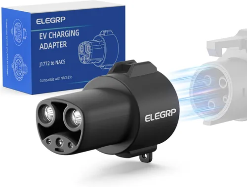Miniatura 10 de ELEGRP Adaptador CCS1 a NACS, 500A/1000V 250kW carga CC súper rápida, compatible con Tesla modelo S/3/X/Y y todos los vehículos eléctricos NACS