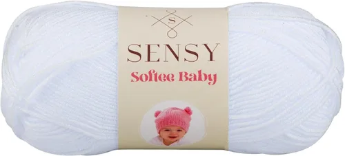 Miniatura 35 de Sensy Softee - Ovillo de lana para bebé, 3.5 onzas, 275 yardas, calibre 3 claro (negro)