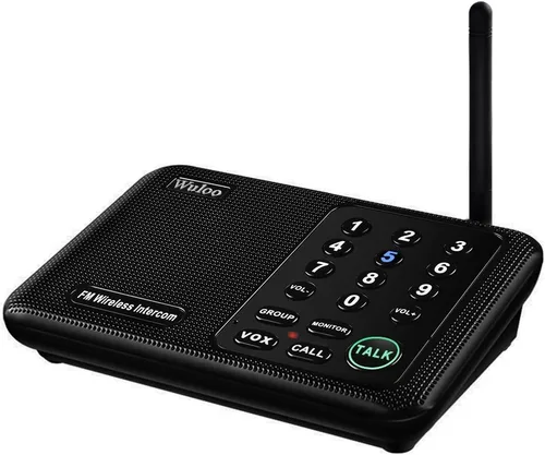 Ampliable para Wuloo Intercomunicadores inalámbricos para el hogar 5280 pies Rango 10 canales 3 Código (solo 1 unidad para ampliar el sistema de