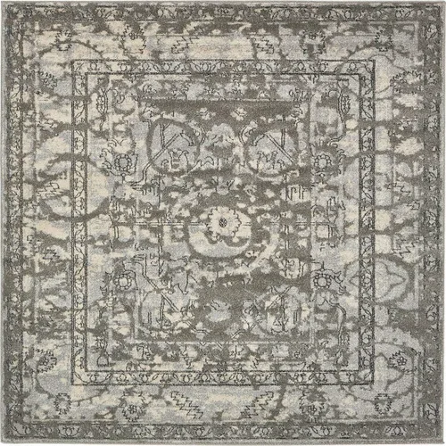 Miniatura 17 de tapete moderno clásico, colección La Jolla, Polipropileno, Gris Gris/Plateado