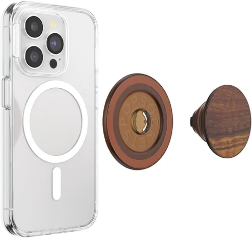 Miniatura 4 de PopSockets │ Agarre para teléfono MagSafe con patas, soporte magnético, parte superior intercambiable, sujeción segura para fundas MagSafe de Oliva