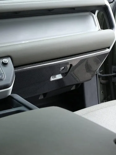 Miniatura 5 de YIWANG Consola central ABS Guantera lateral del pasajero Panel decorativo para Land Rover Defender 110 2020 2021 Accesorios de coche