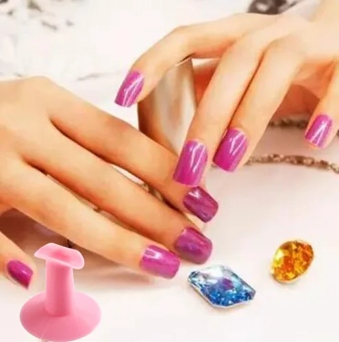 Miniatura 6 de Soporte de plástico para dedos, soporte profesional para arte de uñas, para salón de pintura, soporte práctico de accesorios de diseño