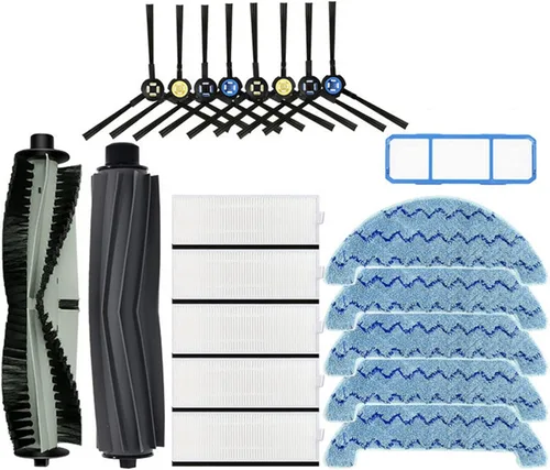 Miniatura 11 de Rodillo principal cepillo de goma cepillos laterales Accesorios Kits compatibles para ILIFE A7 A9S X785 X750 X800 Robot Aspirador Piezas de repuesto
