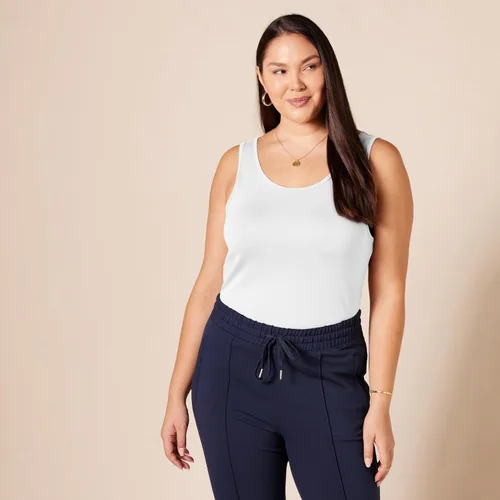 Miniatura 7 de Tienda Essentials - Camiseta sin mangas de corte entallado para mujer