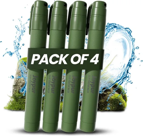 Miniatura 16 de Pajita de Filtro de Agua Portátil para Supervivencia, Equipo Esencial para Acampar y Senderismo, Pajita de Purificación de Agua para Viajes