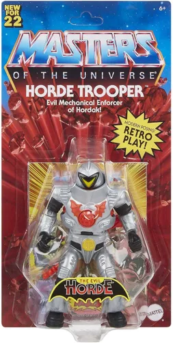 Miniatura 6 de Figura de acción de Masters of the Universe Origins Horde Trooper con accesorios, regalo coleccionable para fanáticos de Motu a partir de 6 años