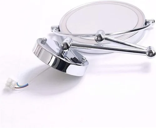 Miniatura 3 de Wall-Mounted Makeup Mirror LED Lighted Makeup Mirror Wall Mount 8 Inches 5X Magnified Double-Sided Vanity Mirror with Lights