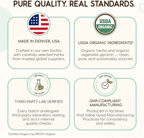 Miniatura 8 de HerbEra Herbal Cleanse Tintura Orgánica Sin Alcohol Fórmula de Desintoxicación y Limpieza, Suplemento de Extracto Hierba de Ajenjo Orgánica